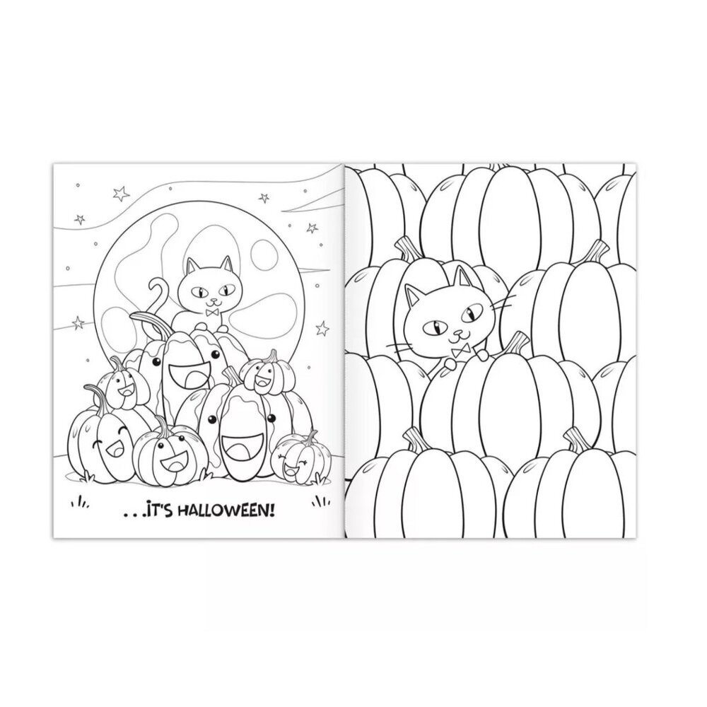 Bendon Seven Silly Pumpkins Color and Read Along Book Hardcover Storybook - Picture 5 of 7